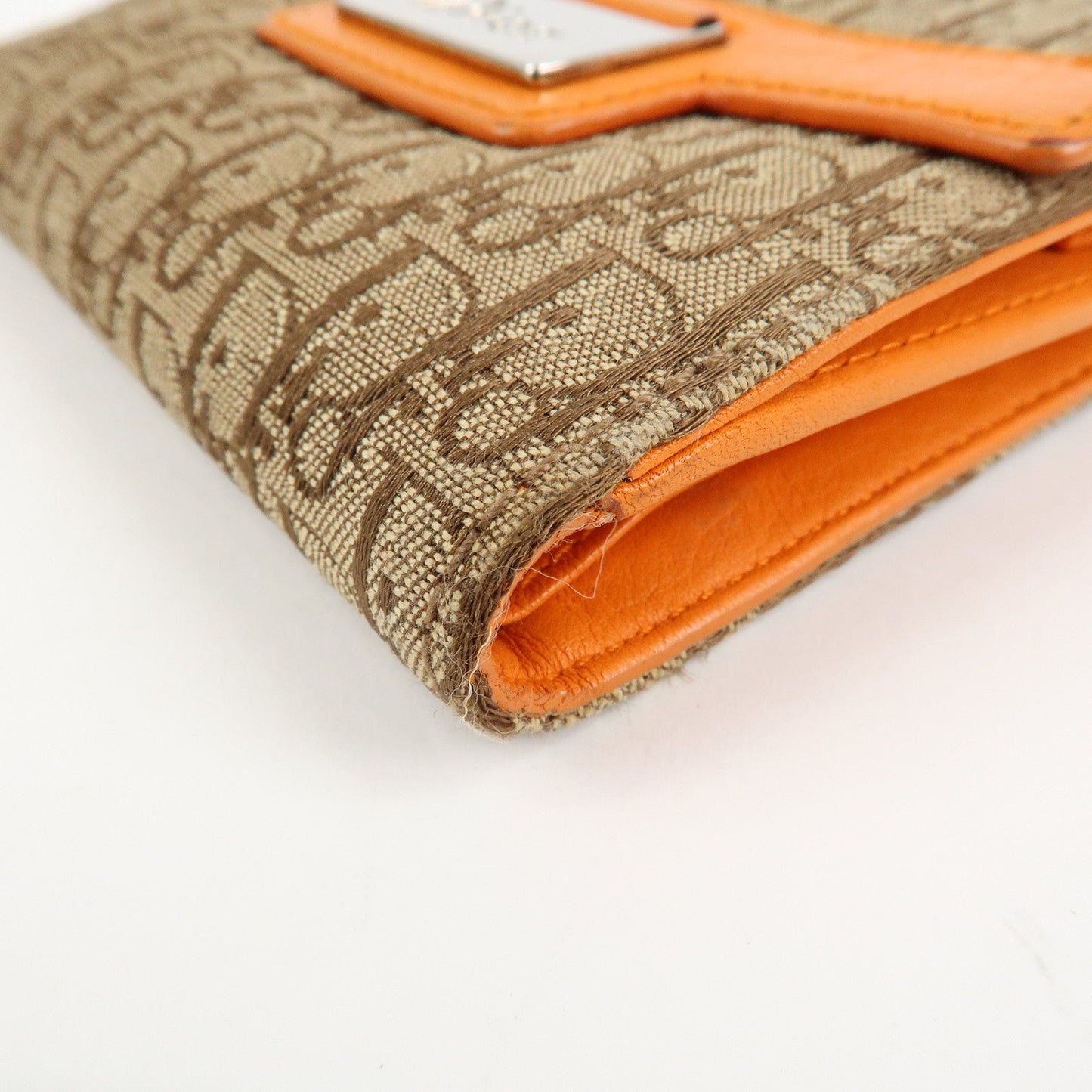 Christian Dior Street Chic Trotter Canvas Leather W Hook Trifold Wallet【Pre-order】