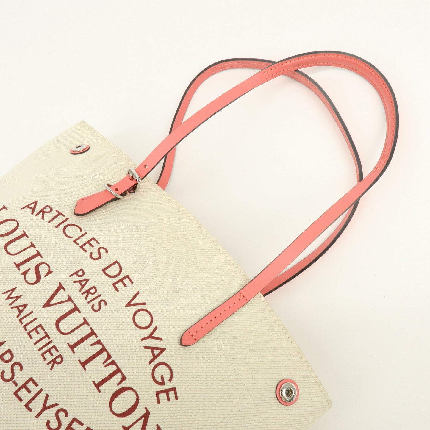 Louis Vuitton Canvas Leather Cabas PM Hand Bag Corail M94505【Pre-order】