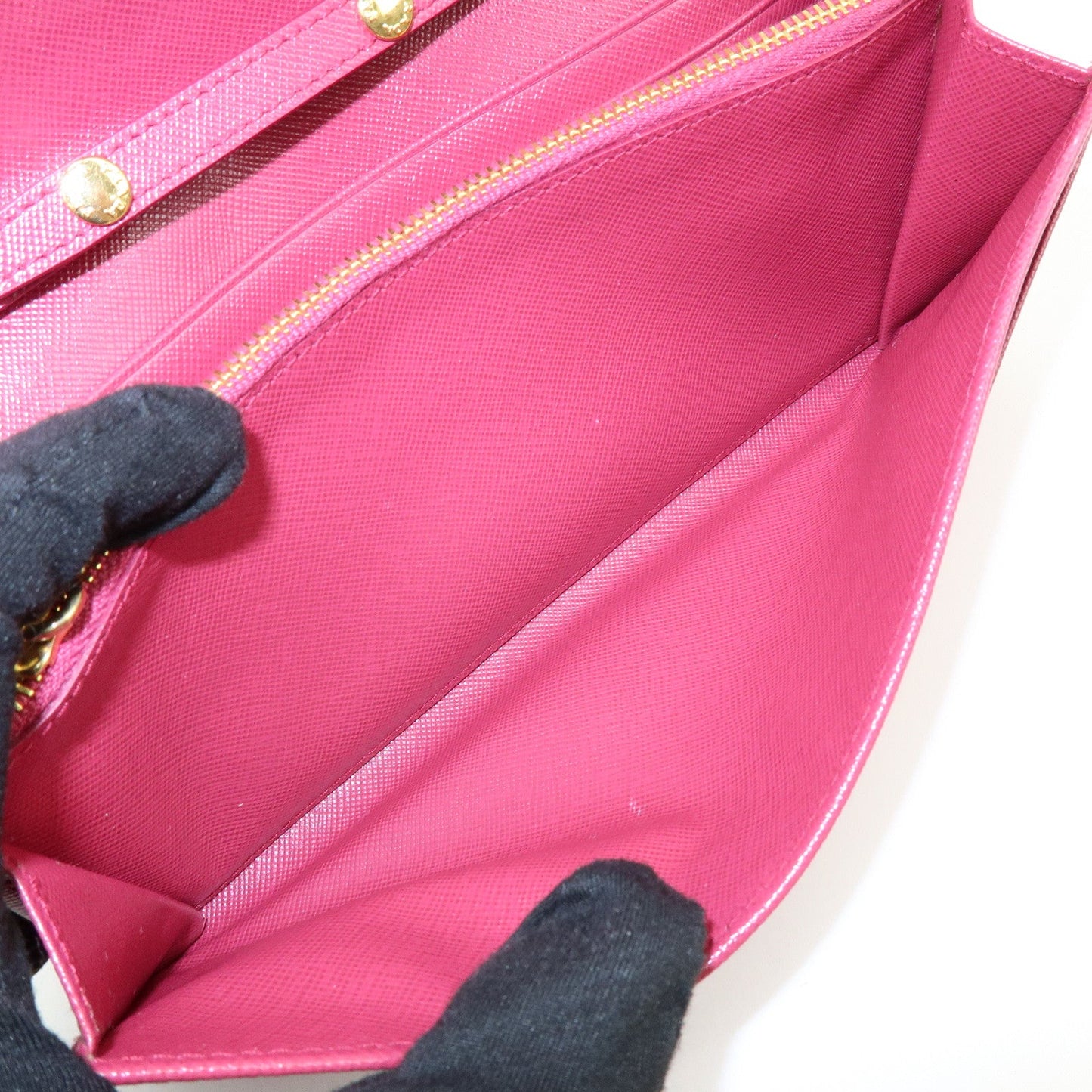 Prada Saffiano Leather Chain Wallet WOC Pink 1M1290【Pre-order】