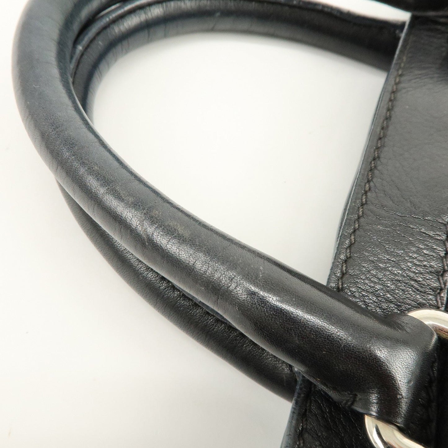 Prada Logo Leather 2Way Bag Hand Bag Shoulder Bag Black BN1226【Pre-order】