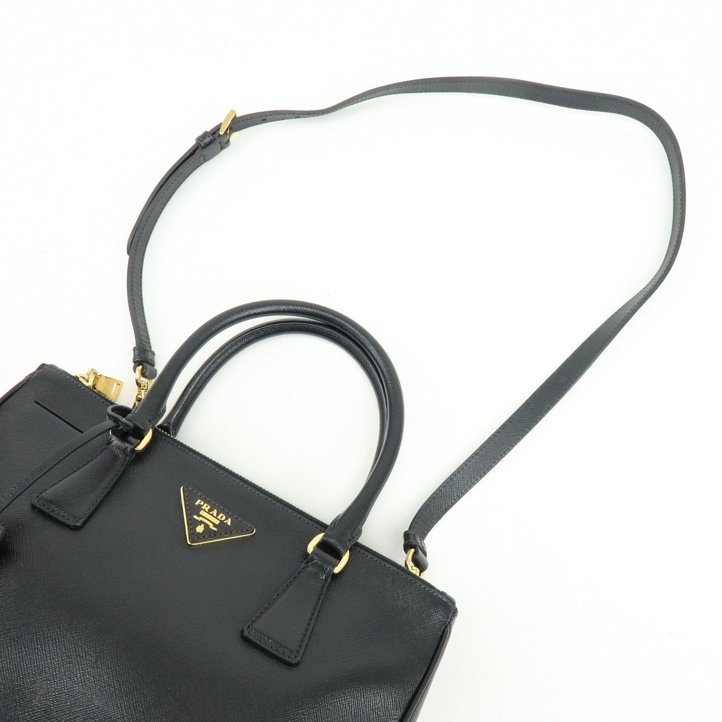 Prada Traingle Logo Galleria Saffiano Leather 2Way Hand Bag 1BA863【Pre-order】