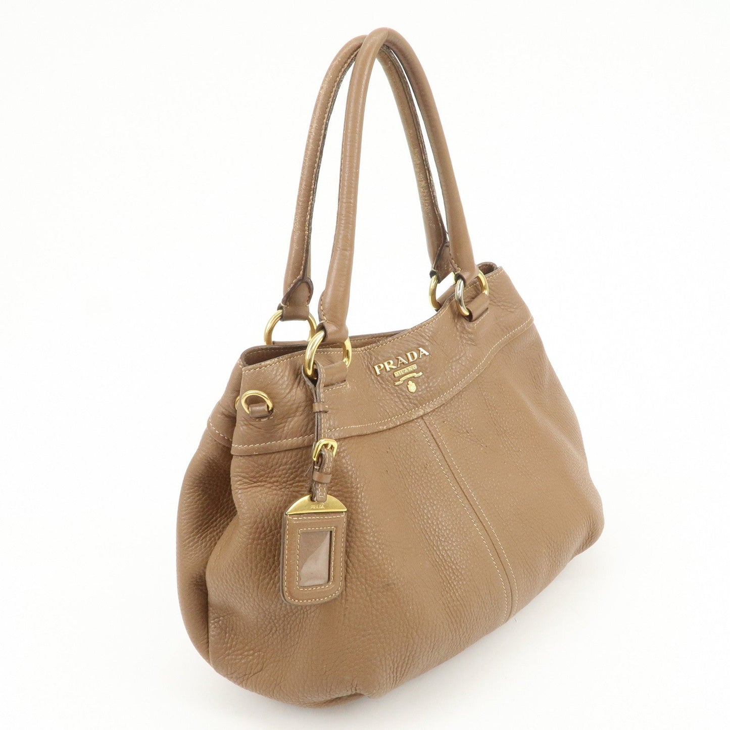 Prada Calf Leather 2Way Bag Hand Bag Shoulder Bag Brown【Pre-order】