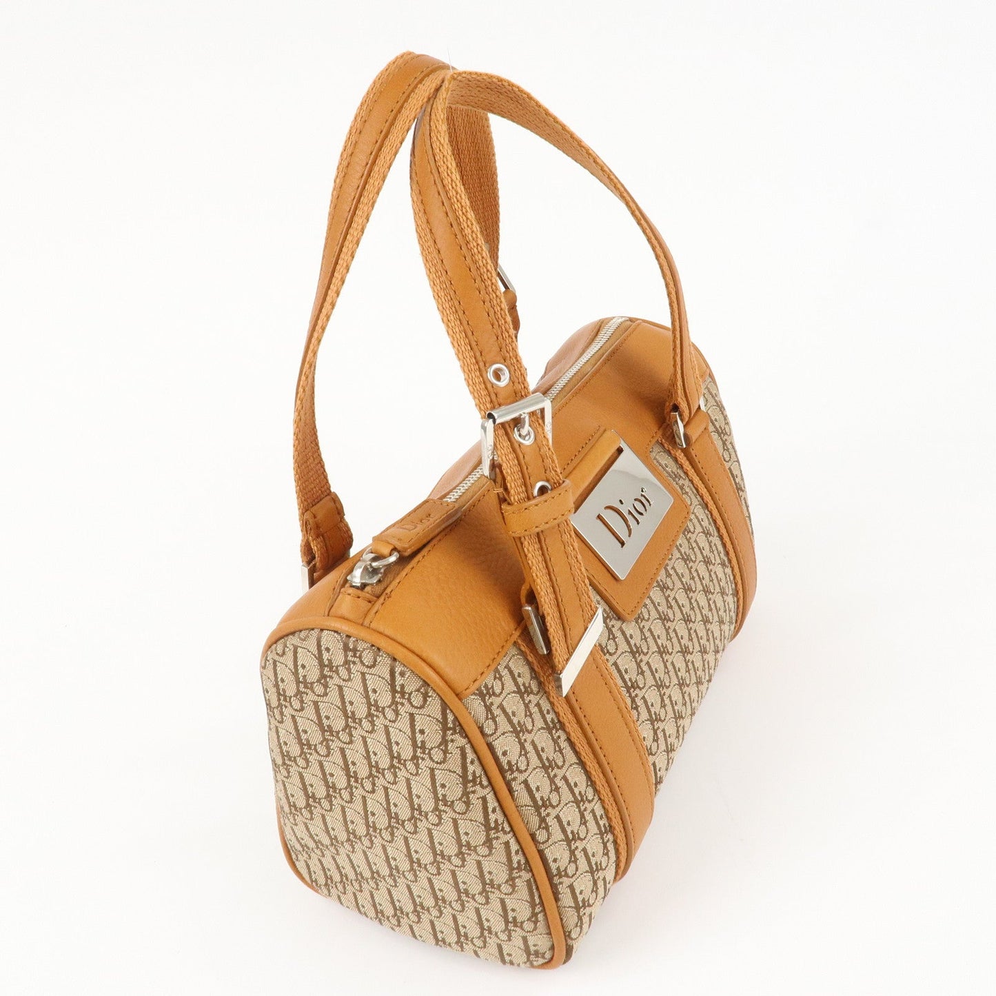 Christian Dior Trotter Canvas Leather Mini Boston Bag Hand Bag【Pre-order】