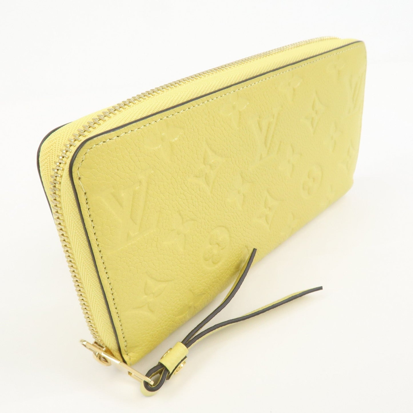 Louis Vuitton Monogram Empreinte Round Zippy Wallet Jaune M82043【Pre-order】