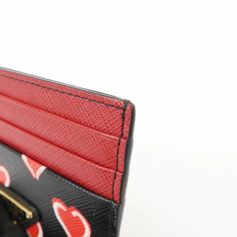 Prada Saffiano Leather Heart Card Case【Pre-order】