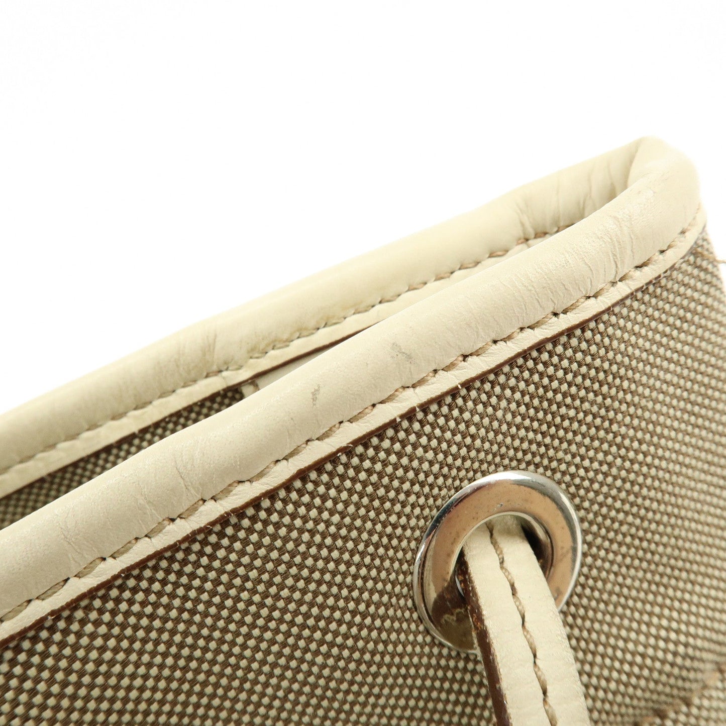 Prada Logo Jacquard Leather Shoulder Bag Crossbody Bag Beige【Pre-order】