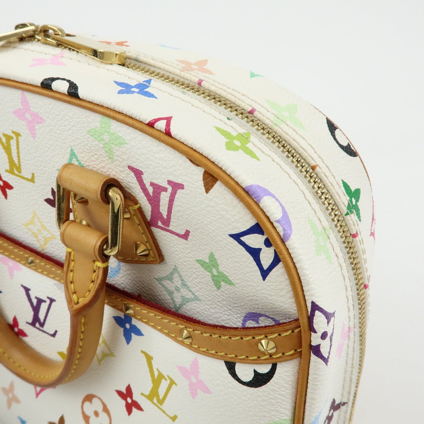 Louis Vuitton Monogram Multicolor Trouville Hand Bag Blanc M92663【Pre-order】