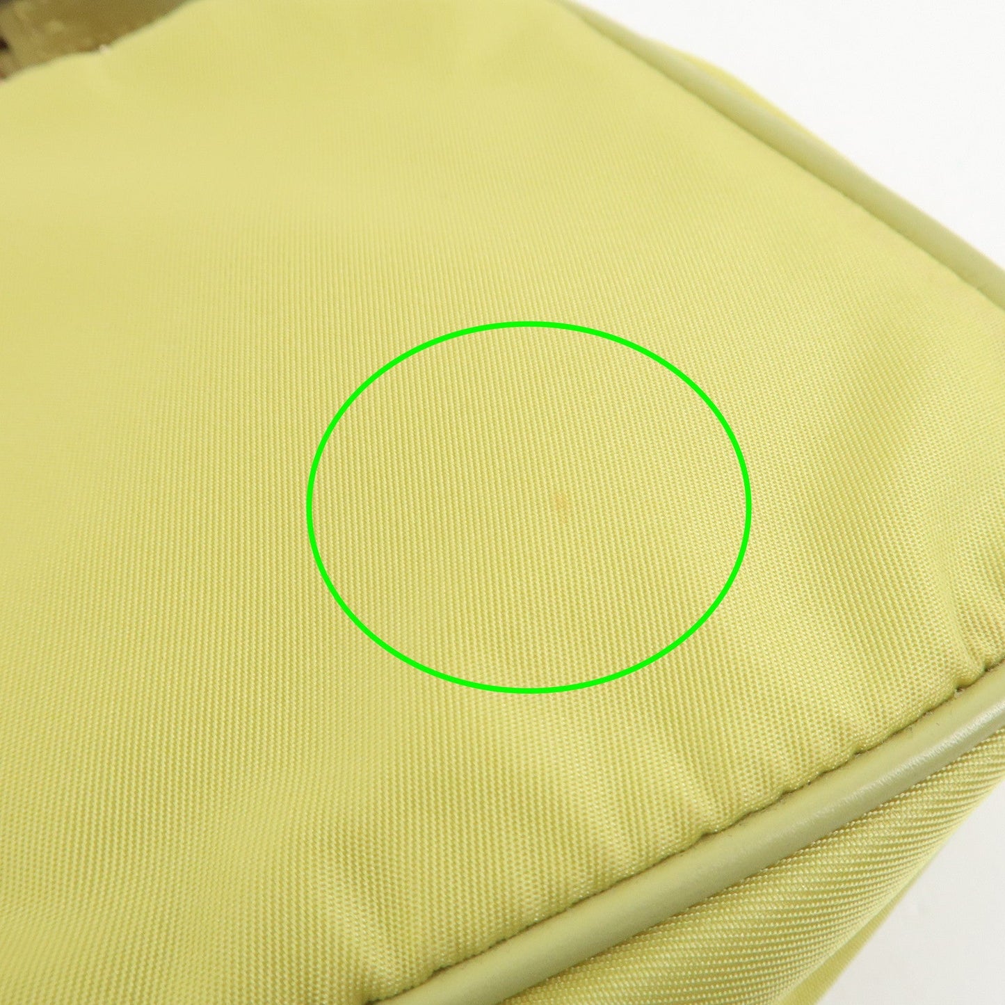 Prada Triangle Logo Nylon Leather Shoulder Bag Yellow BR0107【Pre-order】