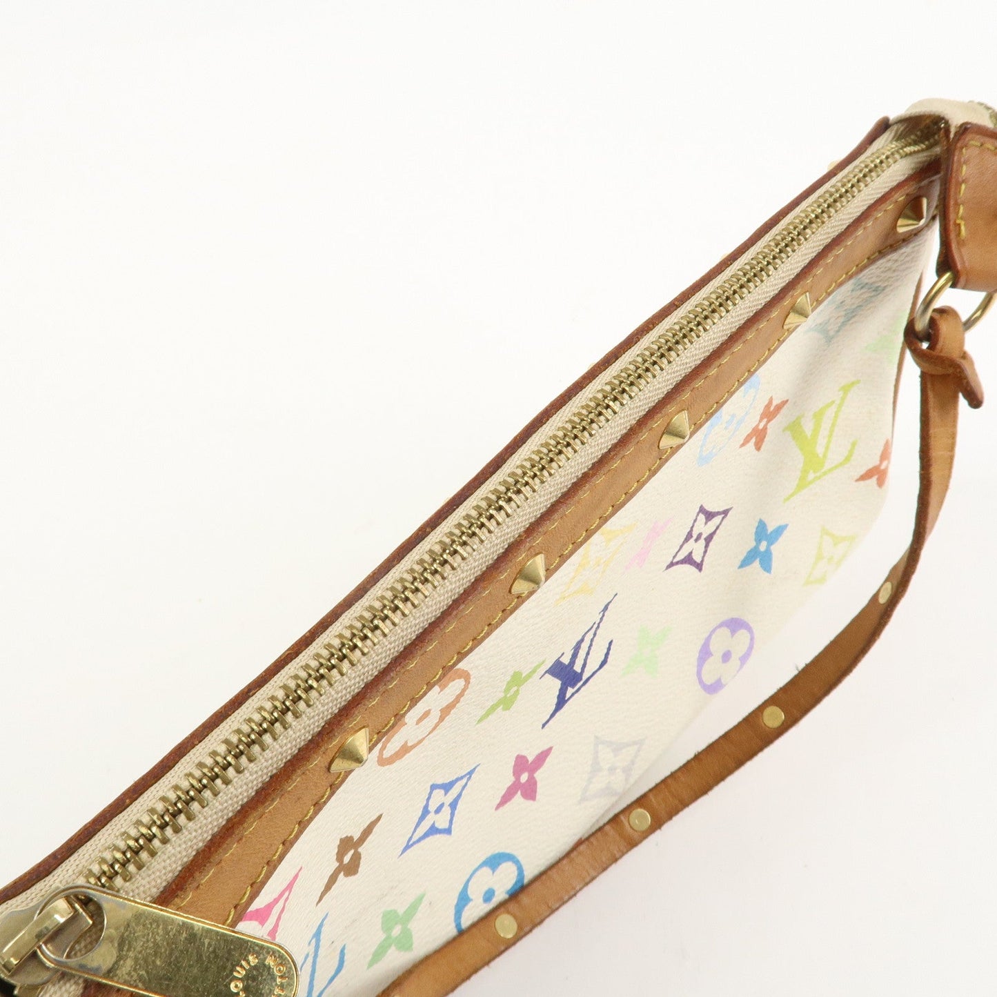 Louis Vuitton Monogram Multicolor Pochette Accessoires Blanc M92649【Pre-order】