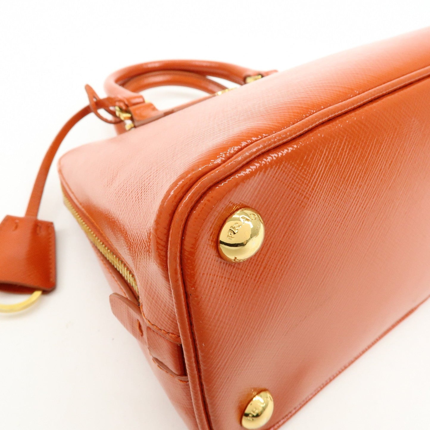 Prada Triangle Logo Patent Leather 2Way Hand Shoulder Bag BL0838【Pre-order】