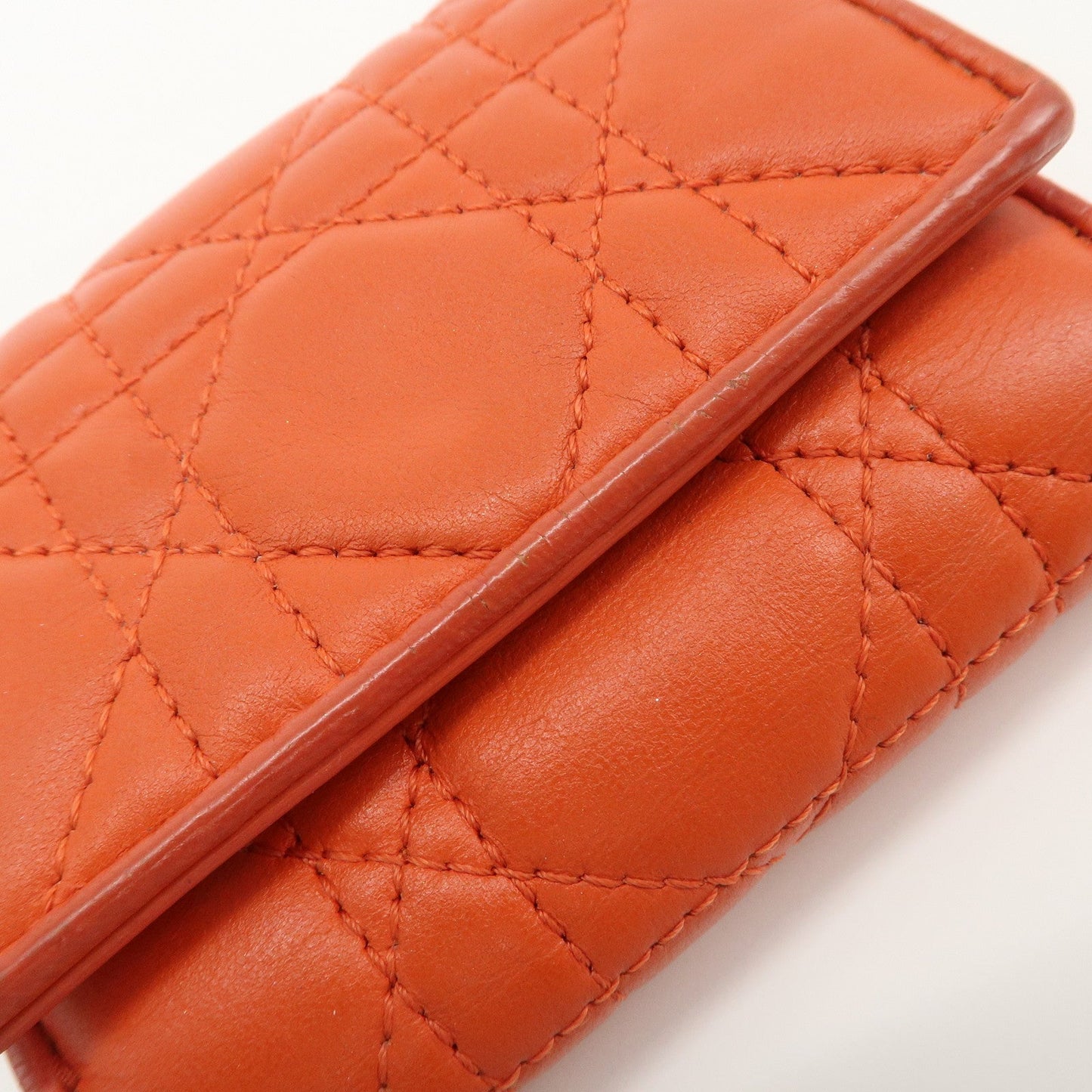 Christian Dior Lady Dior Cannage Leather Tri-fold Compact Wallet【Pre-order】