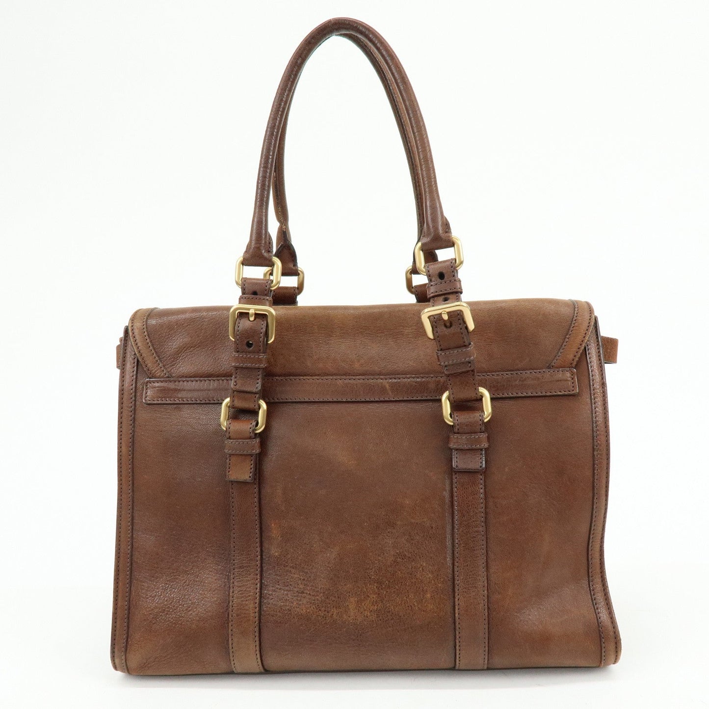 Prada Leather Shoulder Bag Hand Bag Brown BR3130【Pre-order】