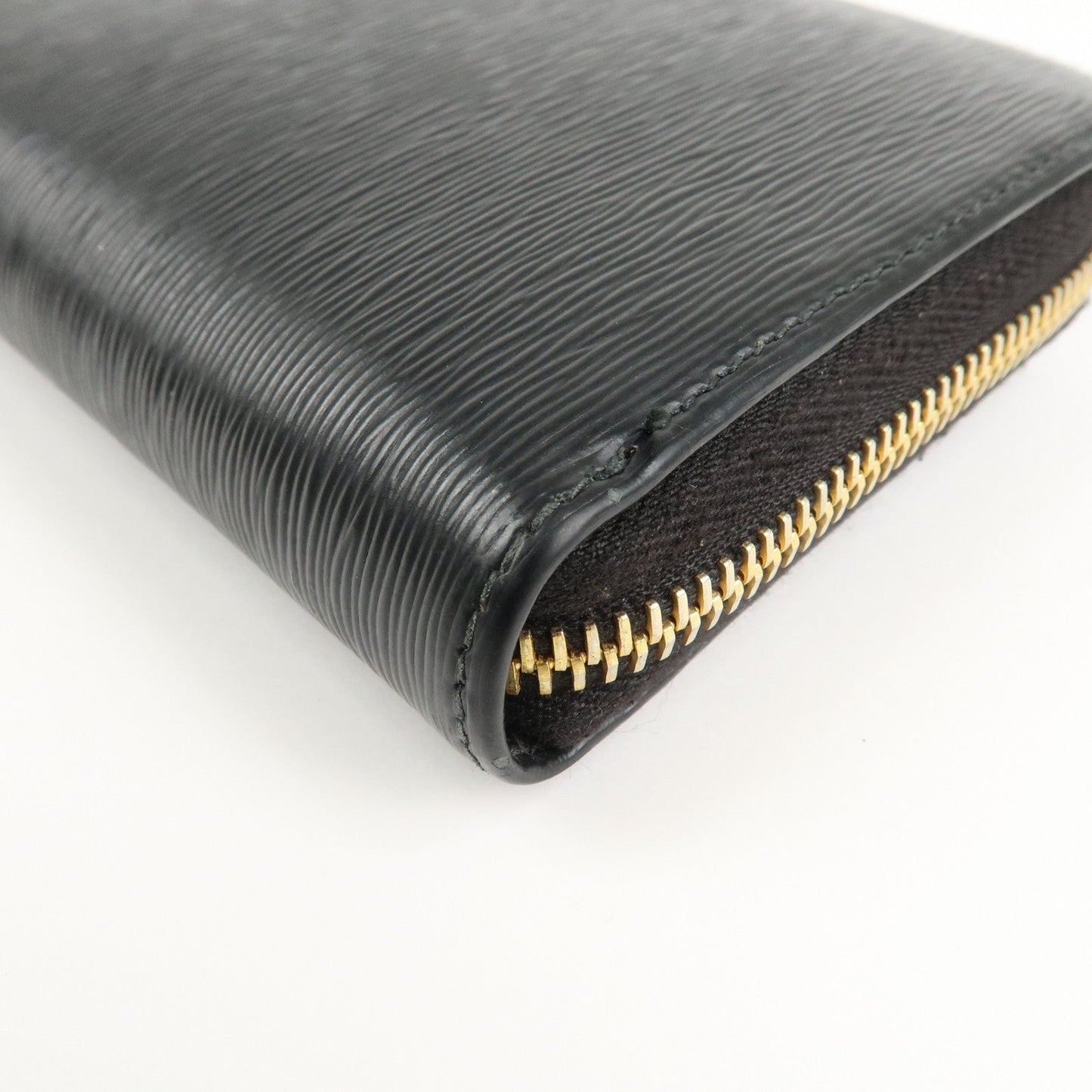 Prada Vitello Move Leather Round Zippy Wallet Black 1ML506 Used【Pre-order】