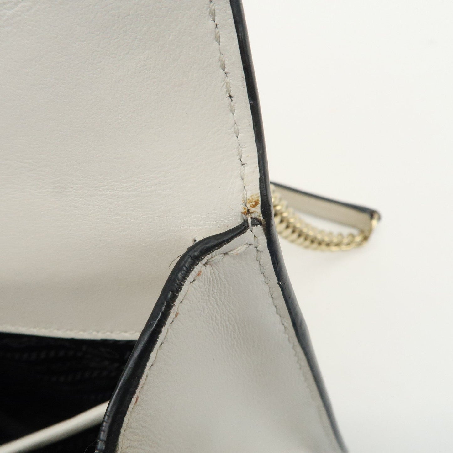 Prada Triangle Logo Saffiano Leather Chain Shoulder Bag 1BD200【Pre-order】