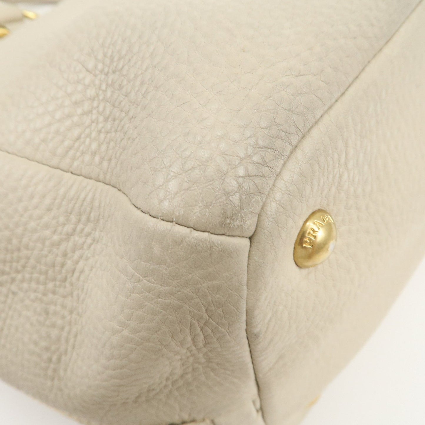 Prada Logo 2Way Bag Hand Bag Shoulder Bag Ivory【Pre-order】