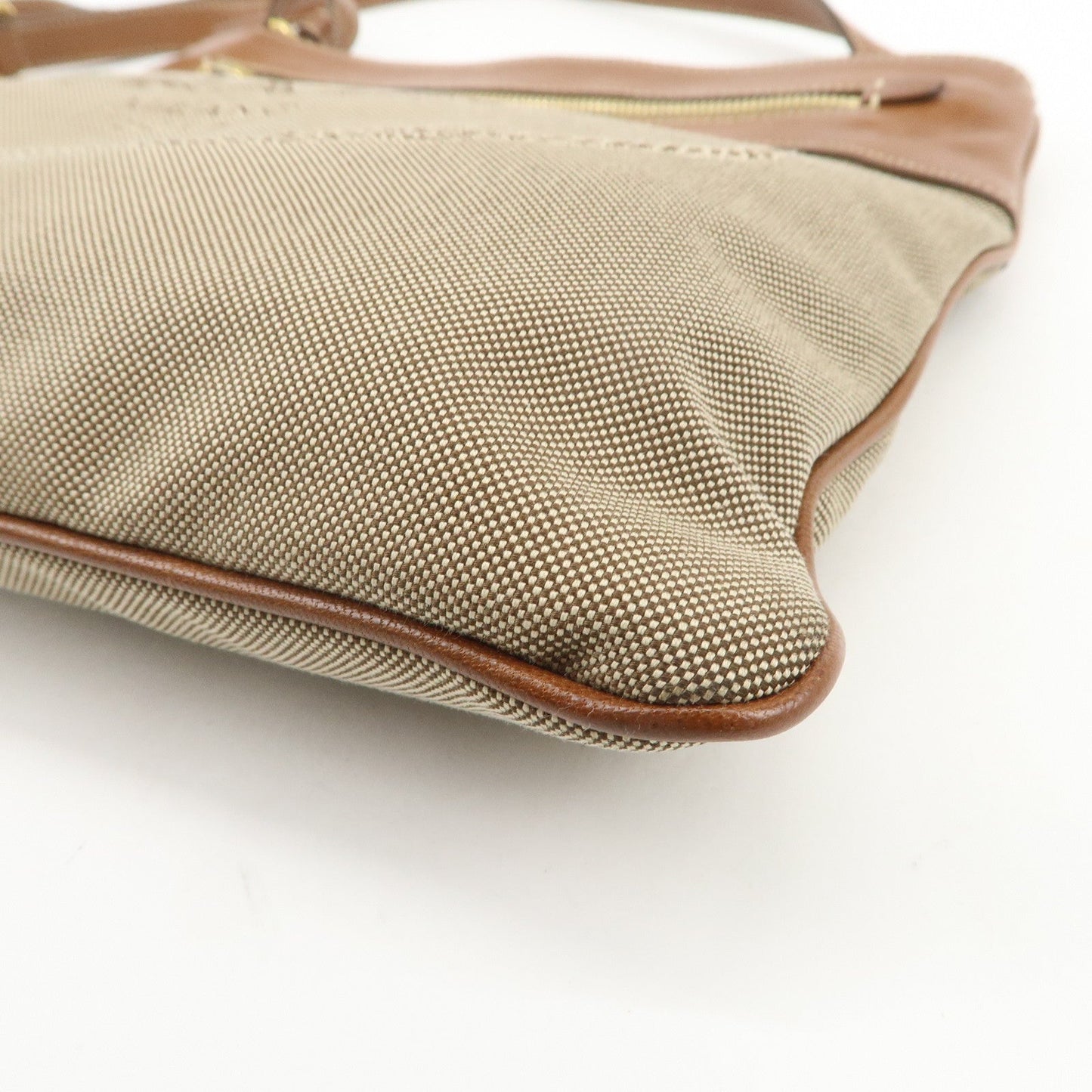 Prada Logo Jacquard Leather Shoulder Bag Crossbody Bag Beige Brown【Pre-order】