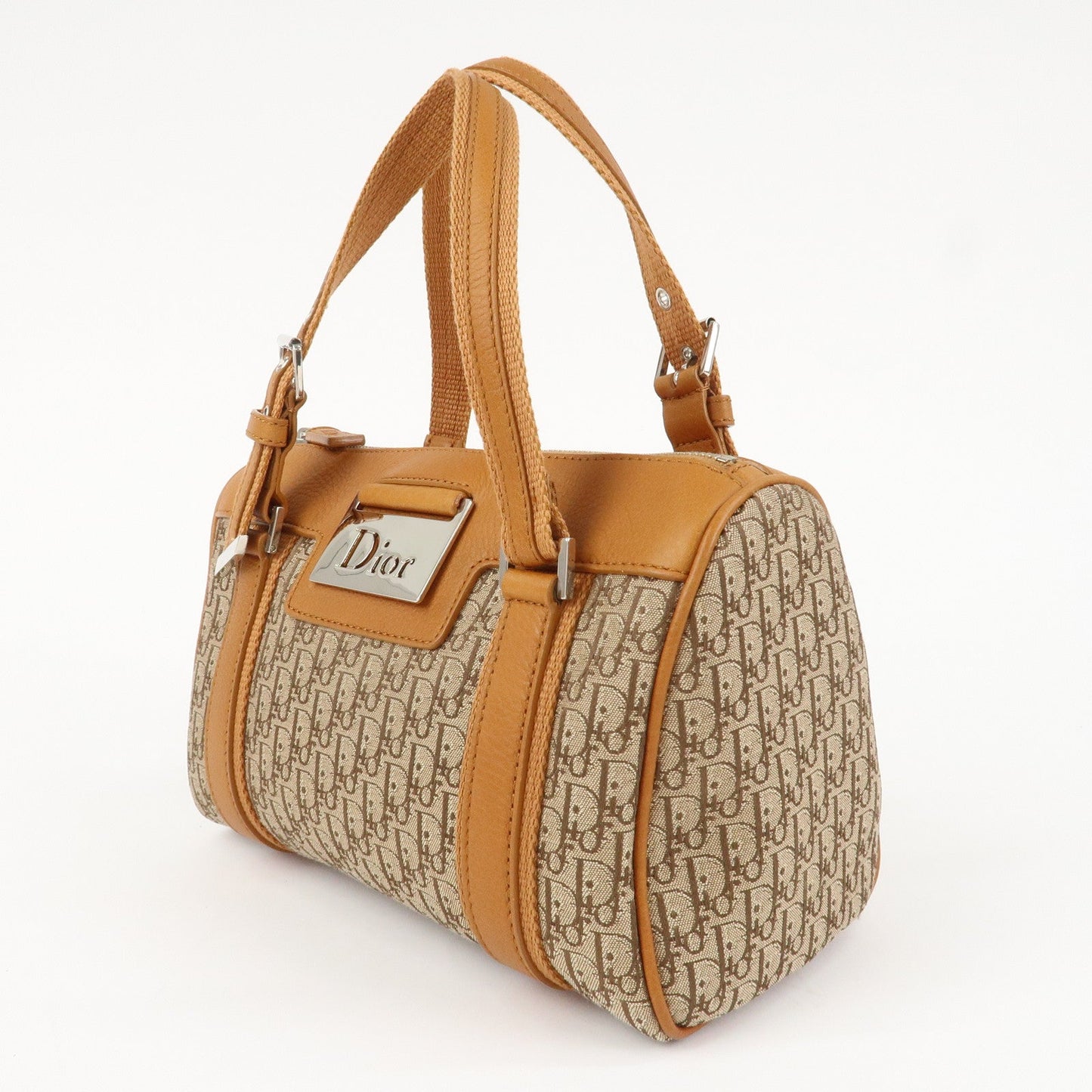 Christian Dior Trotter Canvas Leather Mini Boston Bag Hand Bag【Pre-order】