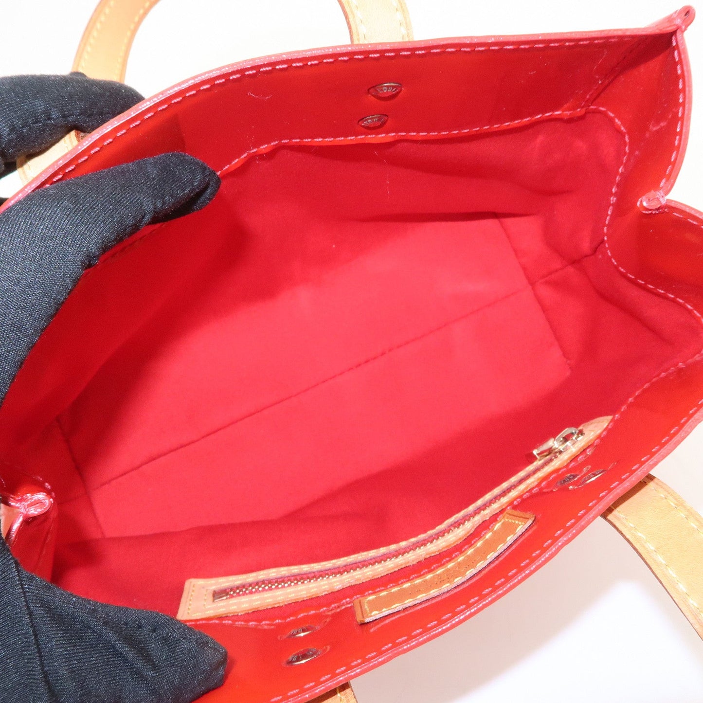 Louis Vuitton Monogram Vernis Lead PM Hand Bag Rouge M91088【Pre-order】