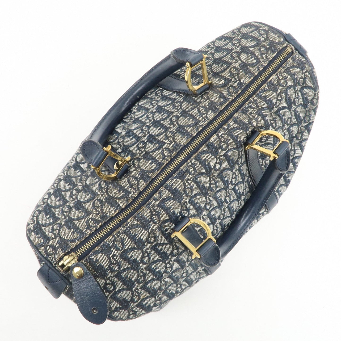 Christian Dior Trotter Jacquard Canvas Leather Boston Bag【Pre-order】