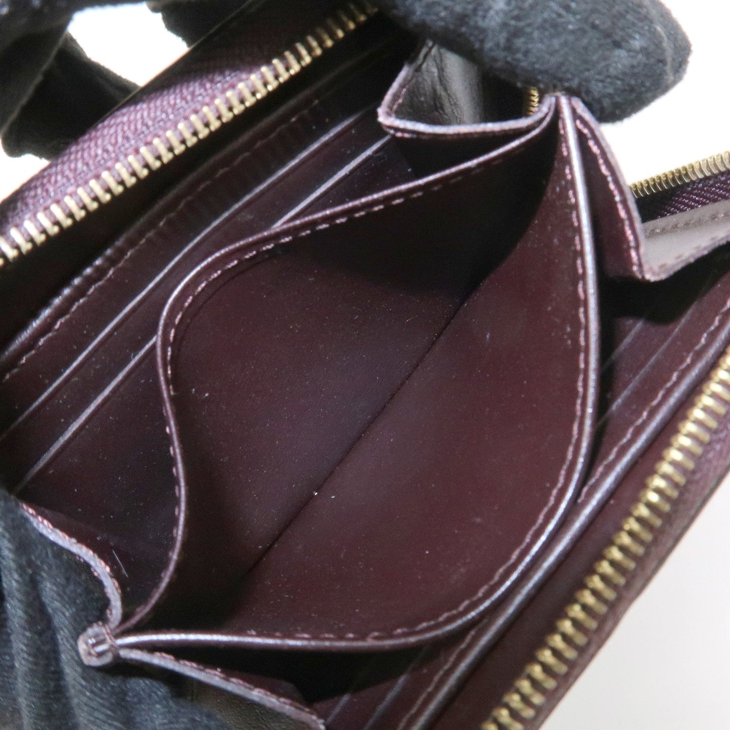 Louis Vuitton Monogram Vernis Zippy Coin Purse Amarante M93607【Pre-order】