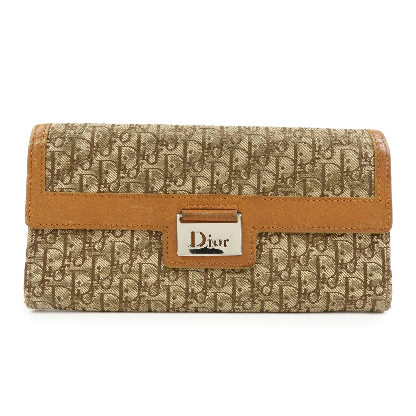 Christian Dior Trotter Street Chic Canvas Leather Long Wallet【Pre-order】