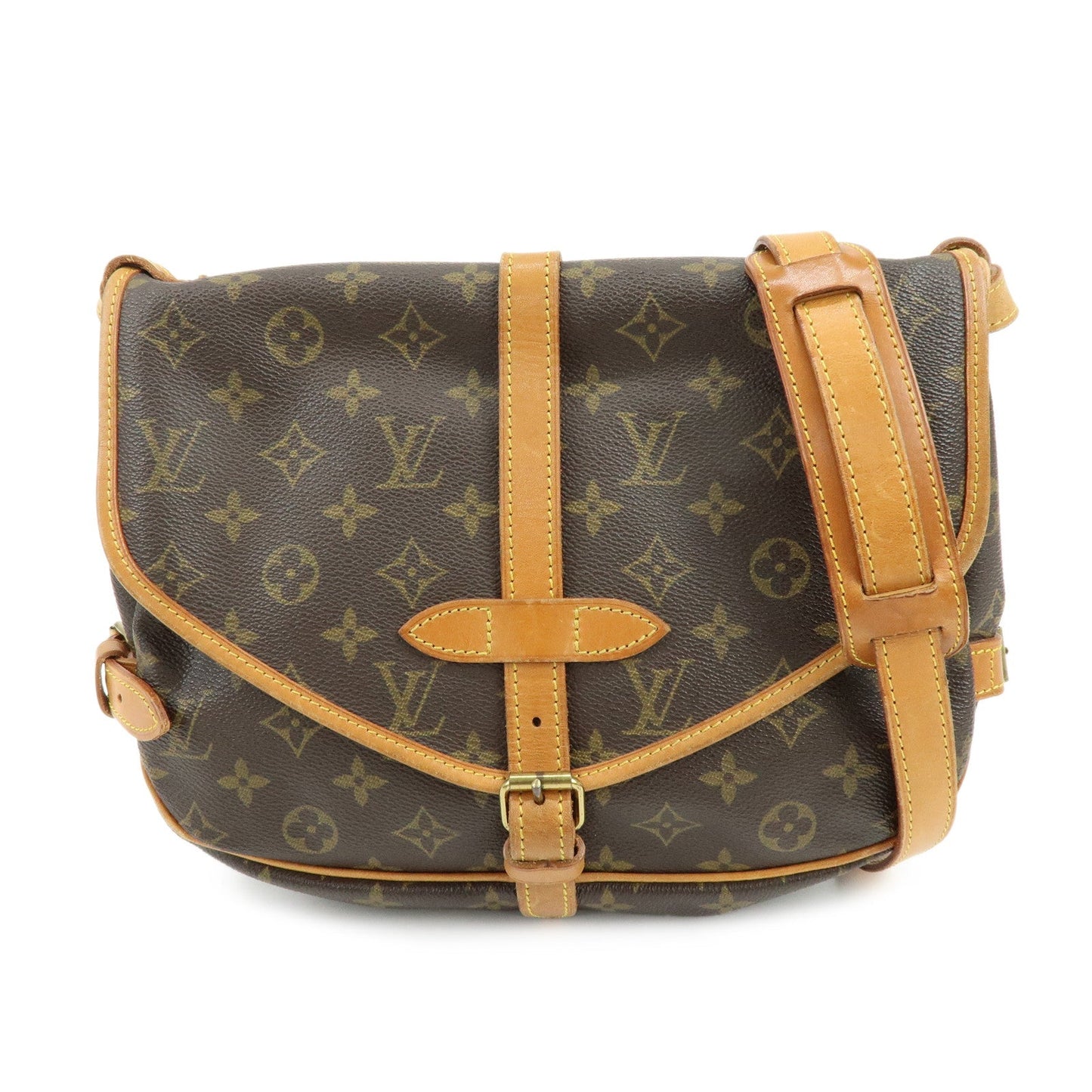 Louis Vuitton Monogram Saumur 30 Canvas Shoulder Bag Brown M42256【Pre-order】