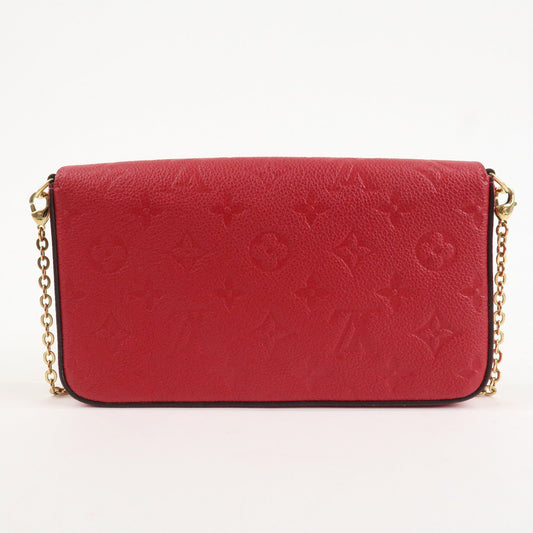 Louis Vuitton Monogram Empreinte Felicie Chain Shoulder Bag M63700 Used【Pre-order】