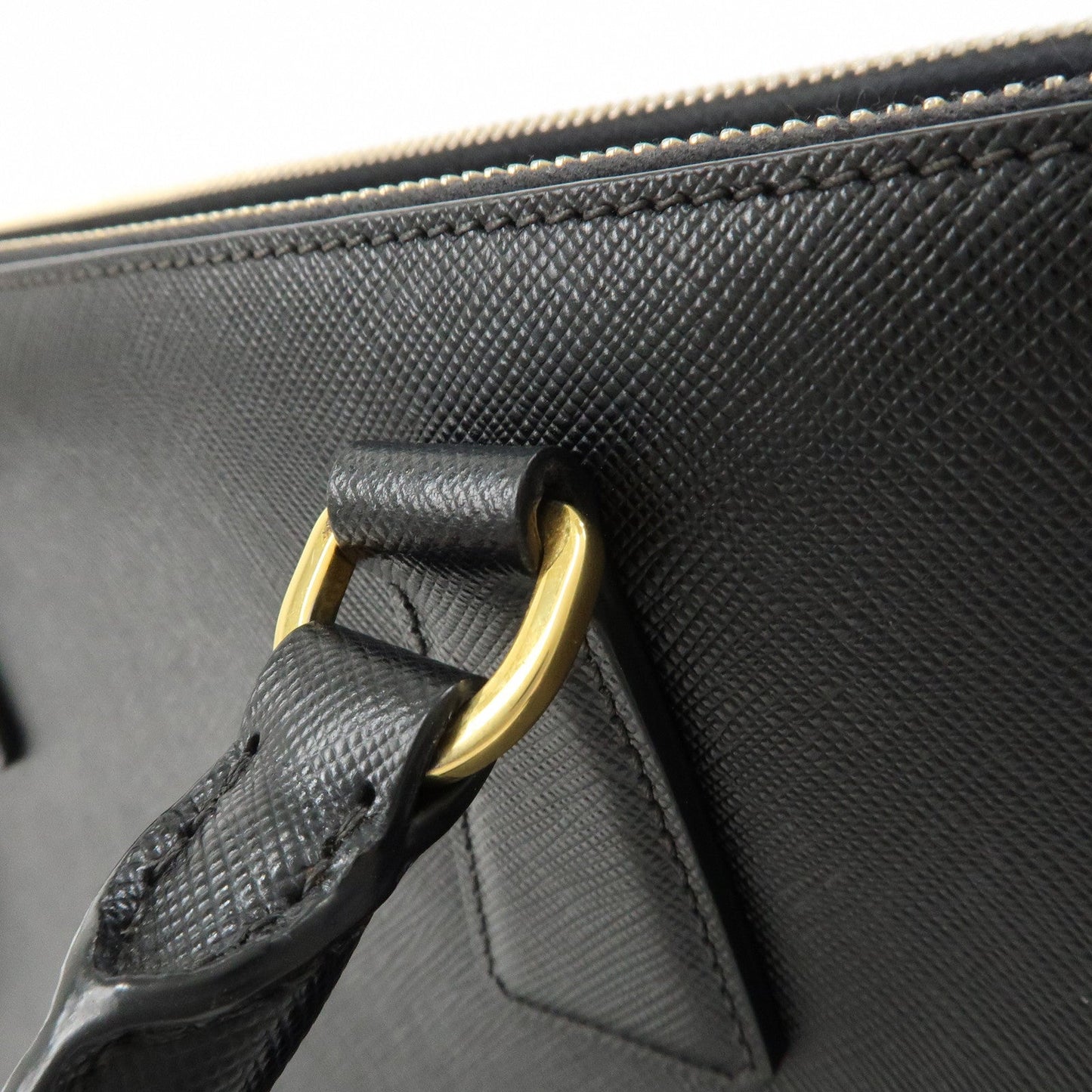 Prada Triangle Logo Galleria Saffiano Leather 2Way Bag Black 1BA274【Pre-order】