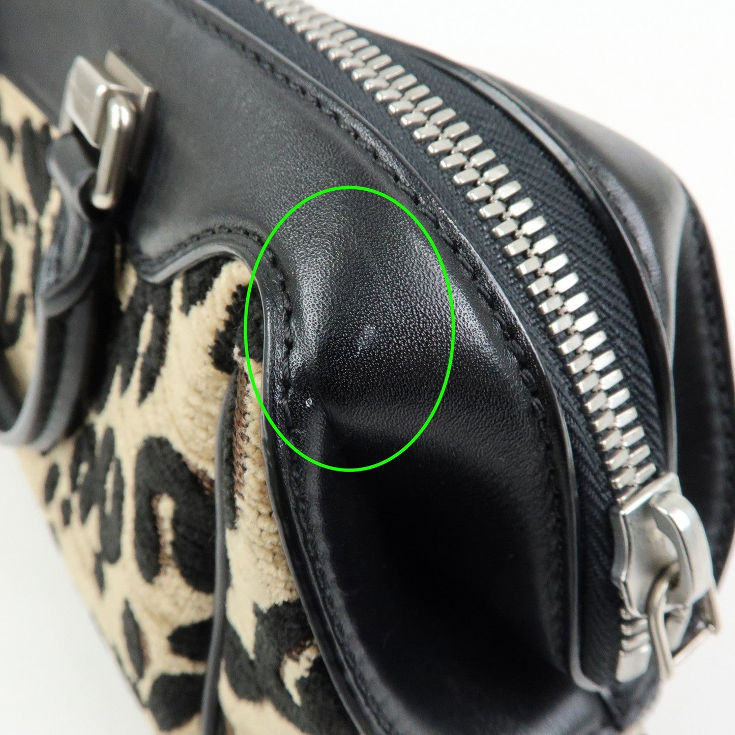 Louis Vuitton Jacquard Canvas Leather Leopard Baby Hand Bag M94257【Pre-order】