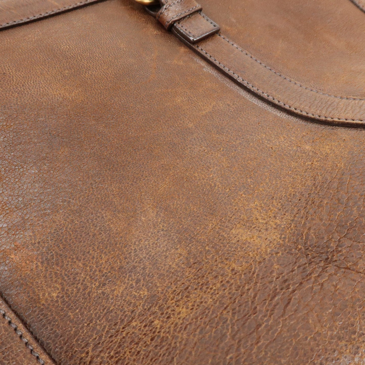 Prada Leather Shoulder Bag Hand Bag Brown BR3130【Pre-order】