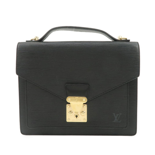 Louis Vuitton Epi Monseau 2Way Shoulder Bag Hand Bag Black M52122【Pre-order】