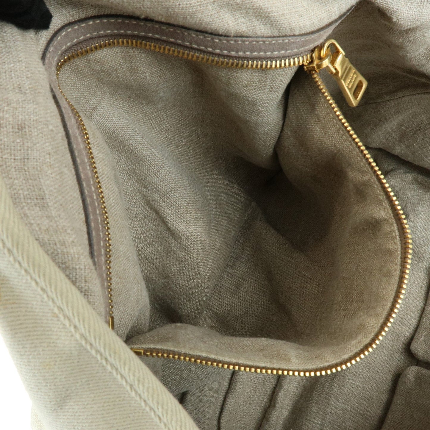 Prada Triangle Logo Denim Tote Bag Shoulder Bag Light Beige BN2091【Pre-order】