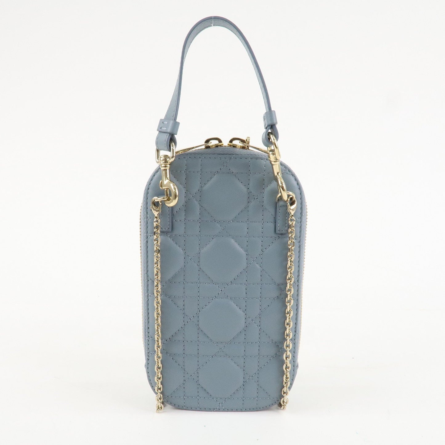 Christian Dior Lady Dior Call'in Dior Cannage Lamb Skin Phone Holder【Pre-order】