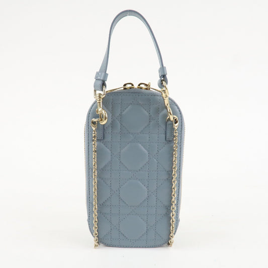Christian Dior Lady Dior Call'in Dior Cannage Lamb Skin Phone Holder【Pre-order】