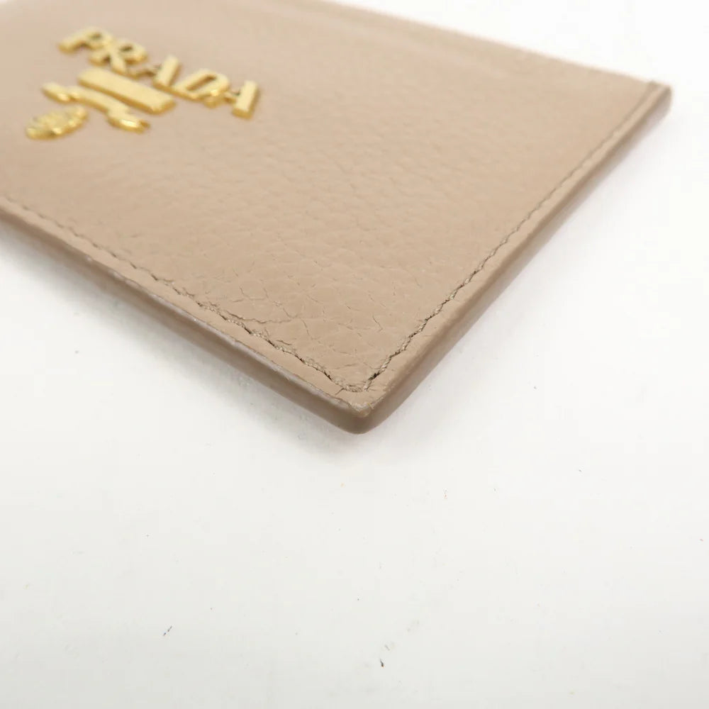 Prada Leather Card Case Card Holder Beige【Pre-order】
