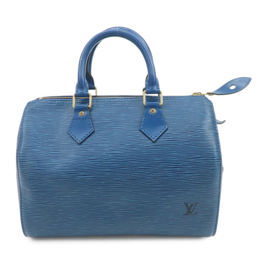 Louis Vuitton Epi Speedy 25 Hand Bag Boston Bag Toledo Blue M43015【Pre-order】