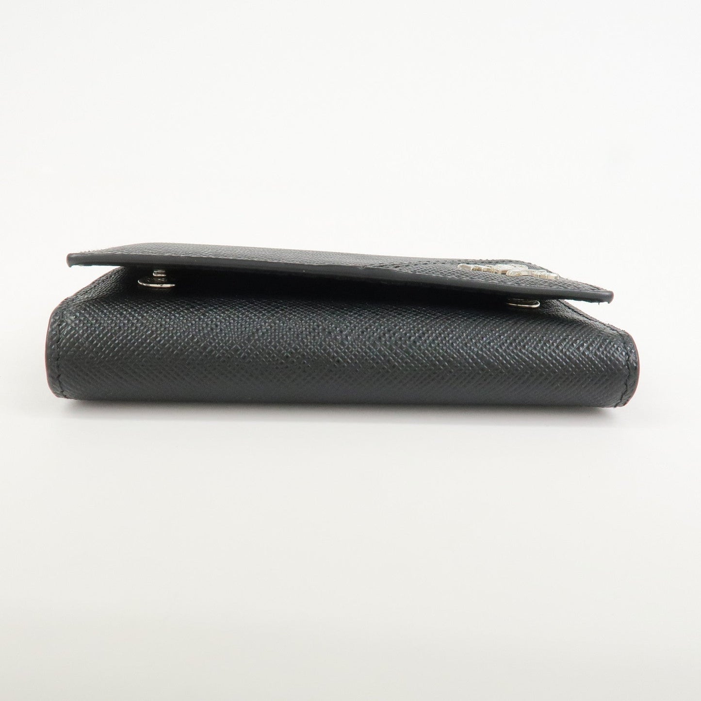 Prada Logo Saffiano Leather 6 Rings Key Case Black 2PG222【Pre-order】