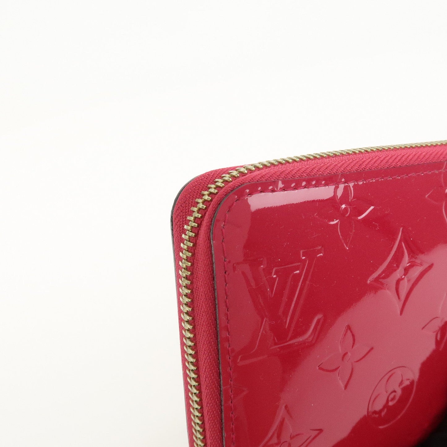 Louis Vuitton Monogram Vernis Round Zippy Wallet Rose Indien M91597【Pre-order】