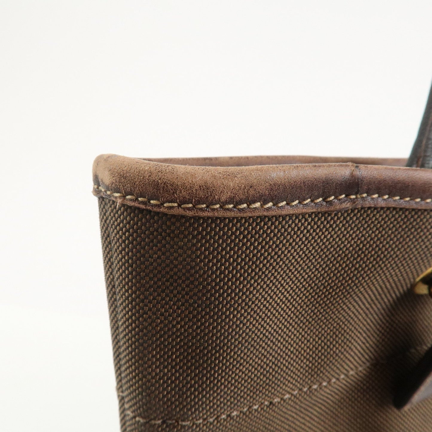 Prada Jacauard Canvas Leather Tote Bag Shoulder Bag Brown BR3579【Pre-order】