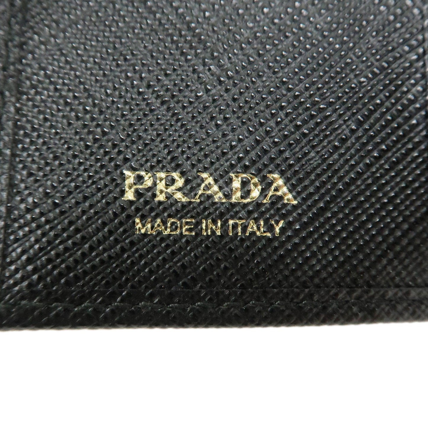 Prada Saffiano Leather 4 Ring Key Case Key Chain Black【Pre-order】