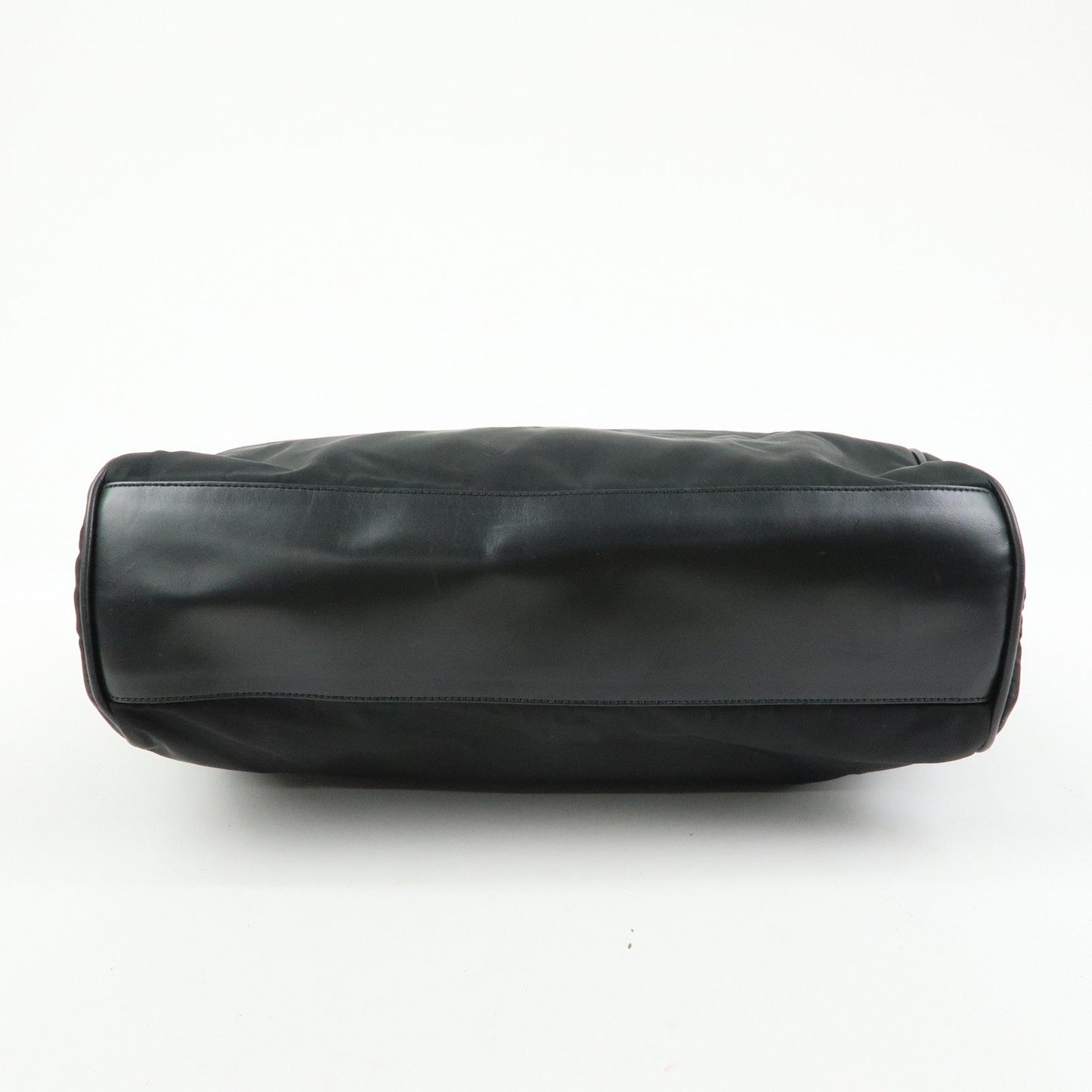 Prada Triangle Logo Nylon Leather Hand Bag Tote Shoulder Bag Black【Pre-order】