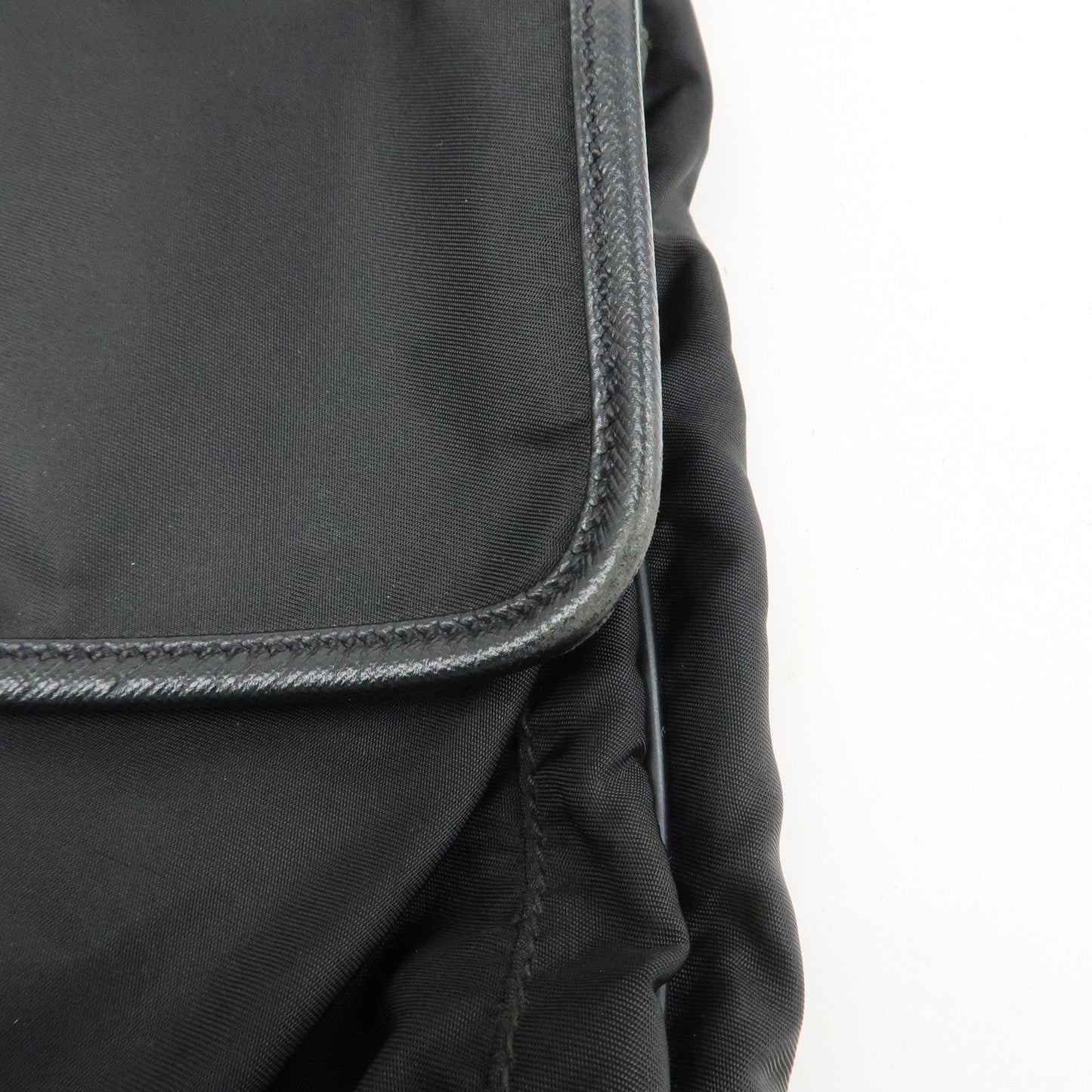 Prada Nylon Saffiano Leather Shoulder Bag Black VA0269【Pre-order】