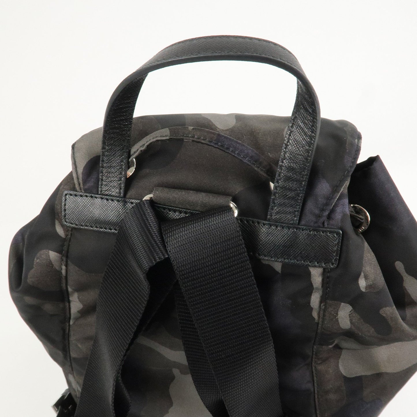 Prada Triangle Logo Nylon Camouflage Backpack Ruck Sack BZ0032【Pre-order】