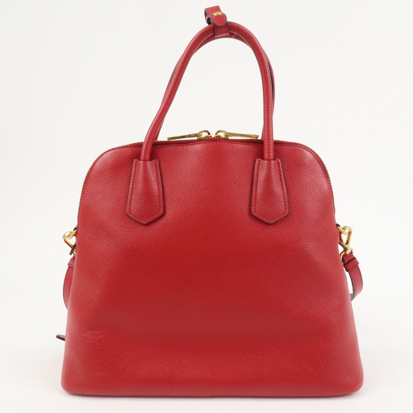 Prada Logo Saffiano Leather 2Way Hand Bag Shoulder Bag Red BL0907【Pre-order】