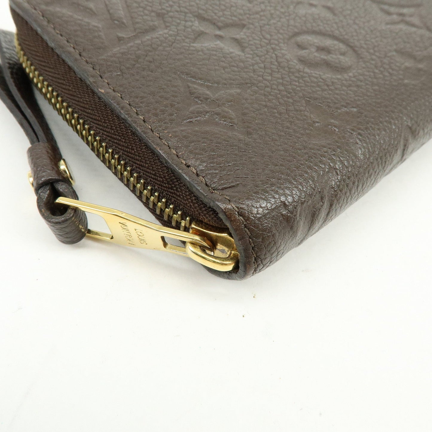 Louis Vuitton Monogram Empreinte Round Zippy Wallet Terre M60548【Pre-order】