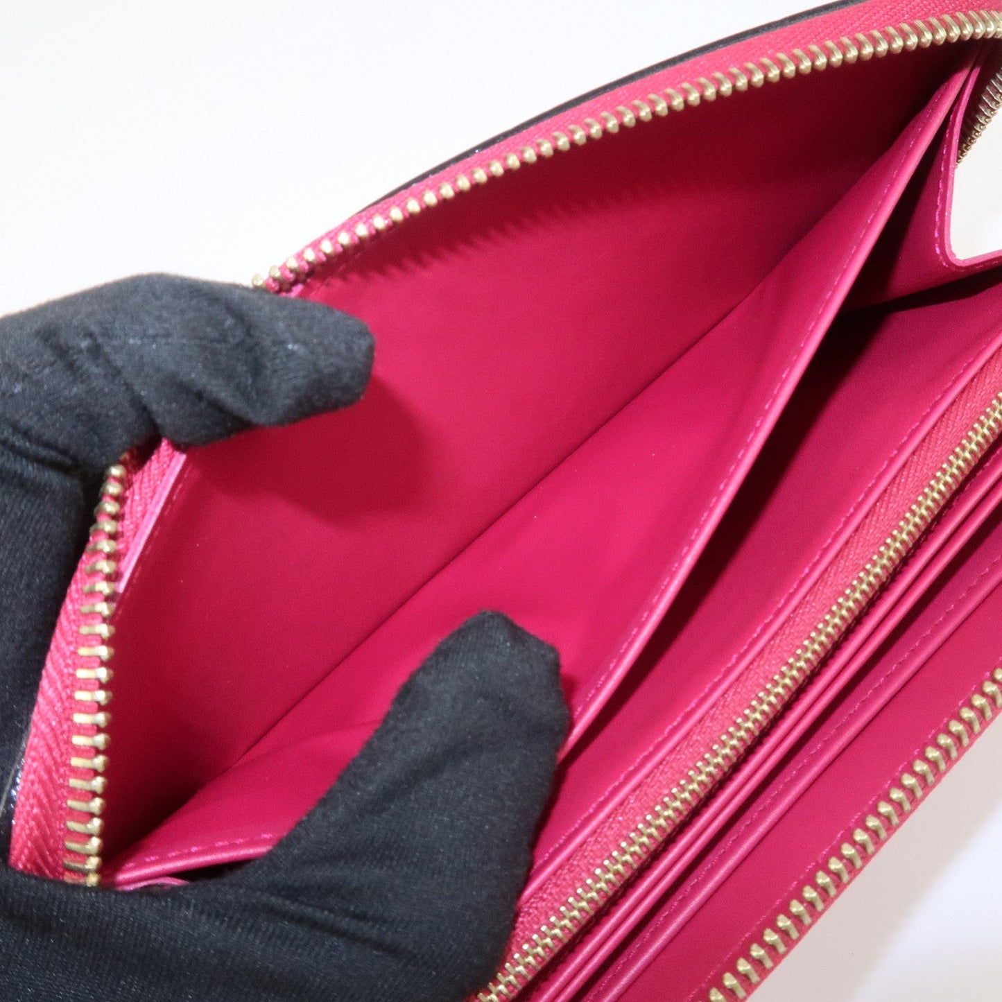 Louis Vuitton Monogram Vernis Round Zippy Wallet Rose Indien M91597【Pre-order】