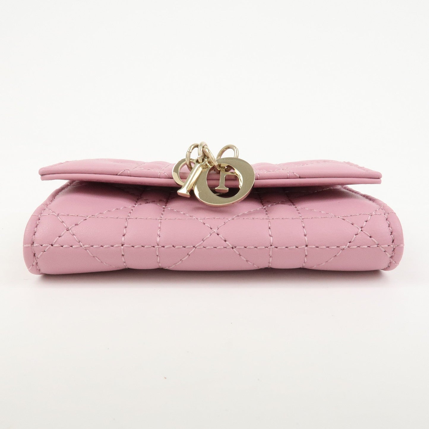 Christian Dior Cannage Logo Leather Bi-fold Compact Wallet【Pre-order】