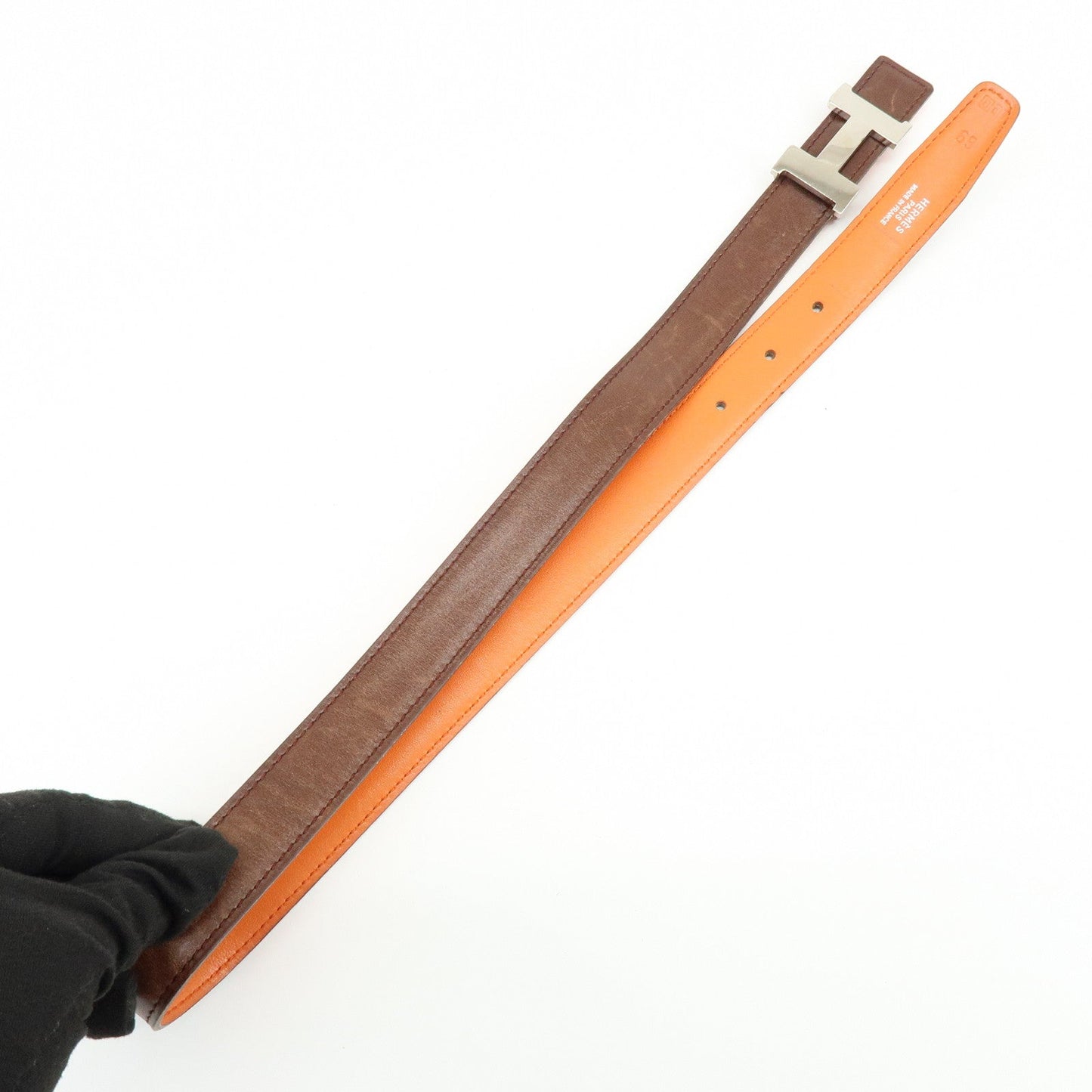 Hermes Leather H Buckle □B Stamped Reversible Constance Belt【Pre-order】