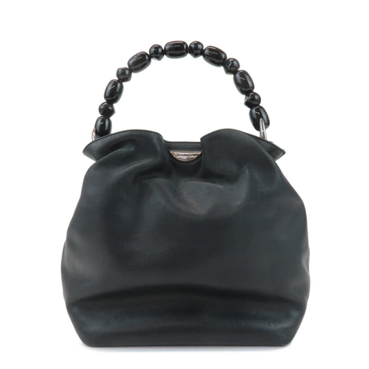 Christian Dior Maris Pearl Leather Hand Bag Tote Bag【Pre-order】