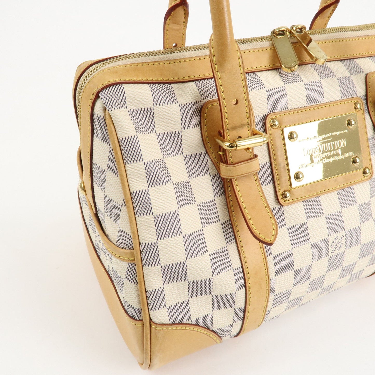 Louis Vuitton Damier Azur Leather Canvas Berkeley Hand Bag N52001【Pre-order】